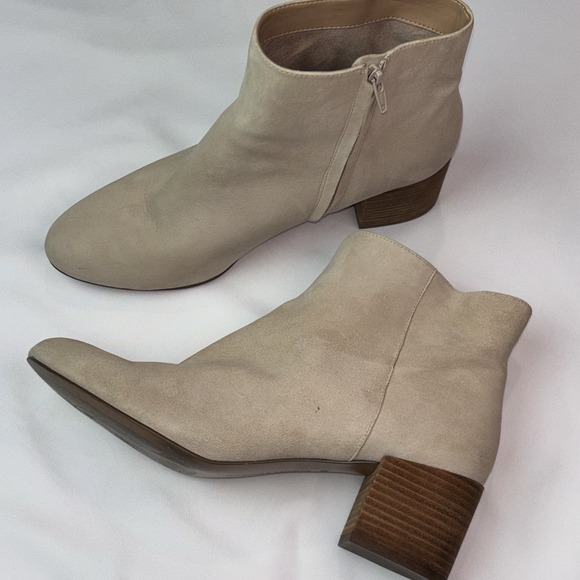 Banana Republic Shoes - Banana Republic Women's Ankle Boots Beige Suede Size 9.5‎ Pre-Owned